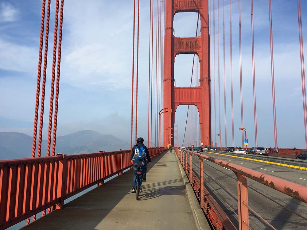 Die Golden Gate Bridge mit dem Fahrrad entdecken